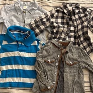 Bundle of 4 Boys 9-12 Months Button Down Tops